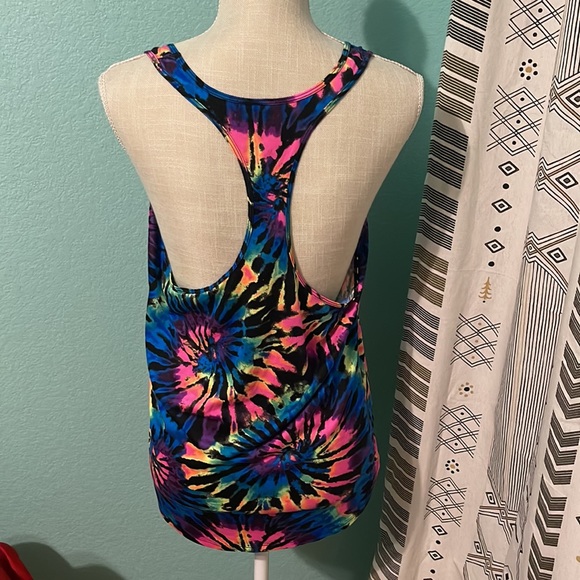 Victoria Secret PINK Neon Tie Dye Bright Sports Tank Top - Picture 5 of 7